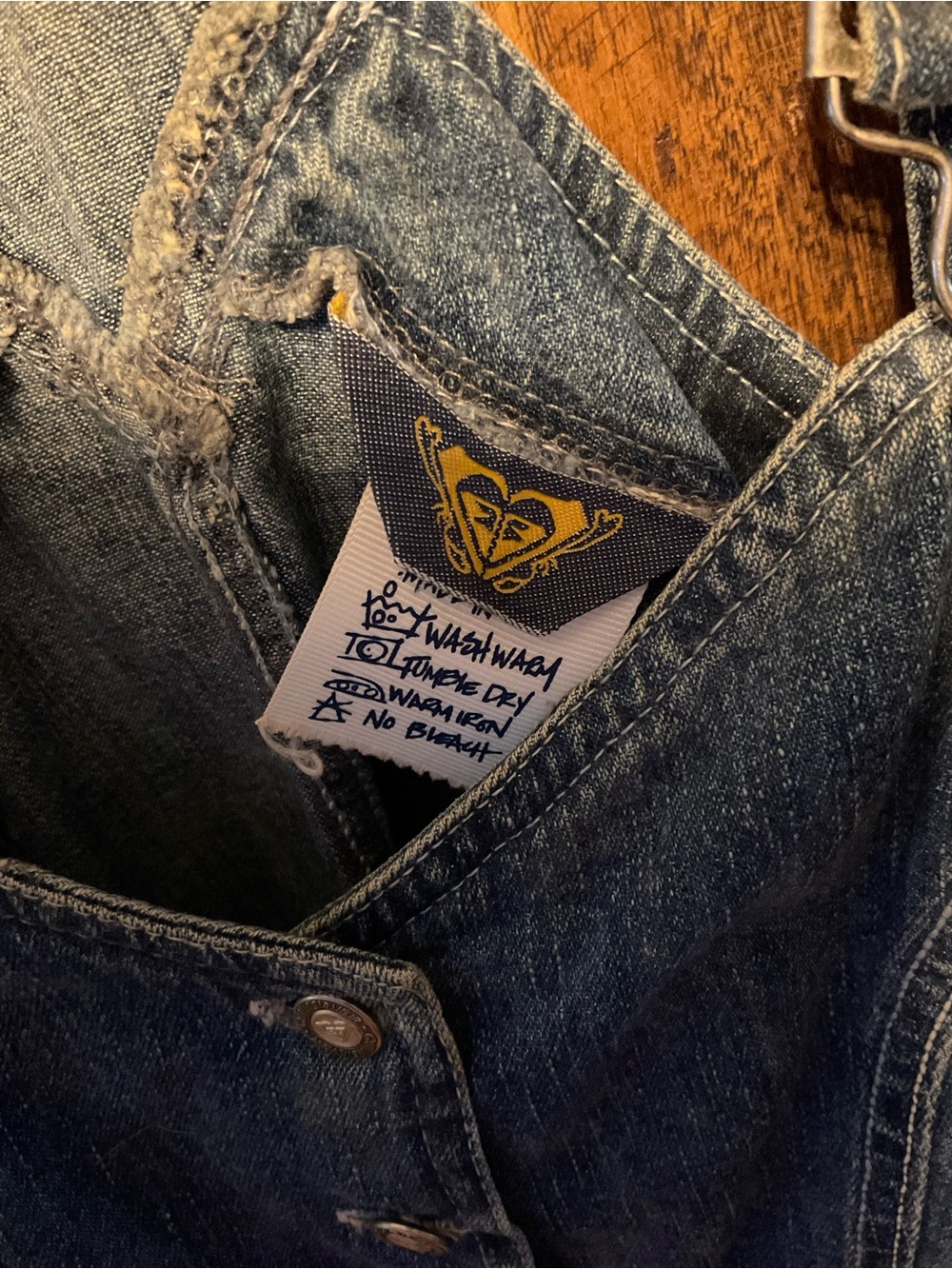 Roxy Blue Denim Overall-Style Women's Vest - Picture 2 of 8